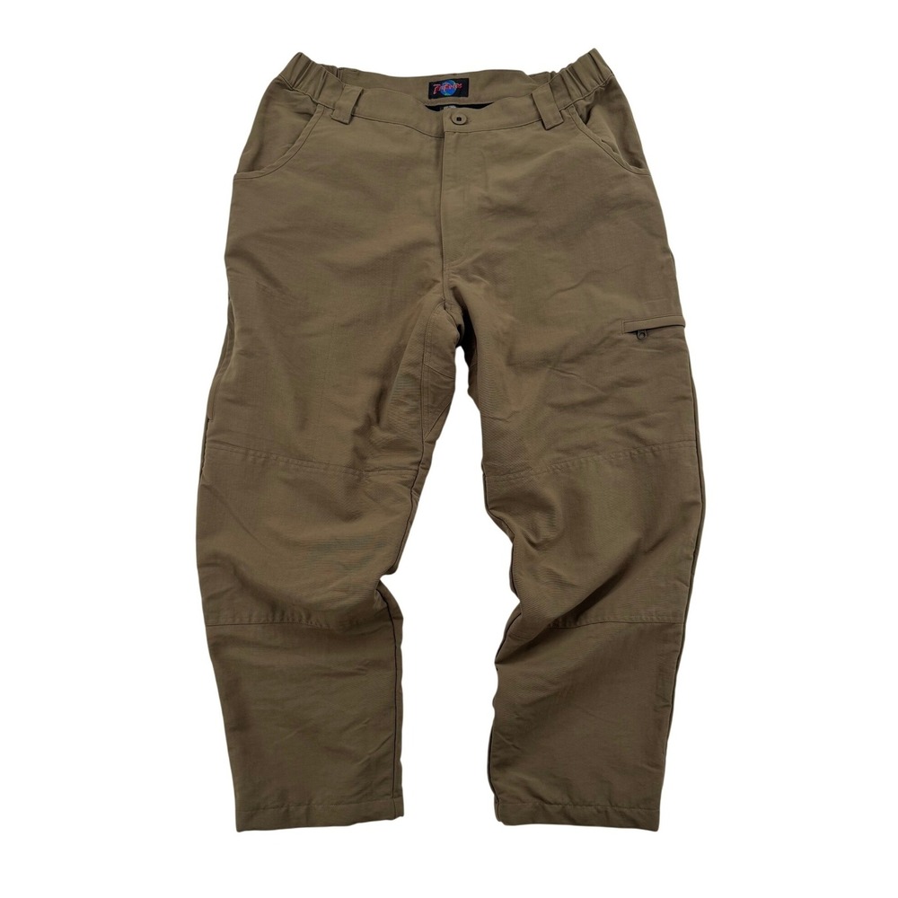 RailRiders Insulated Hiking Pants Mens L Brown Nylon 30 Inseam Cargo Outdoor
